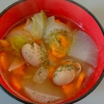 とろけるようなお野菜たっぷりの野菜スープができました(^-^)
美味しかったです♡